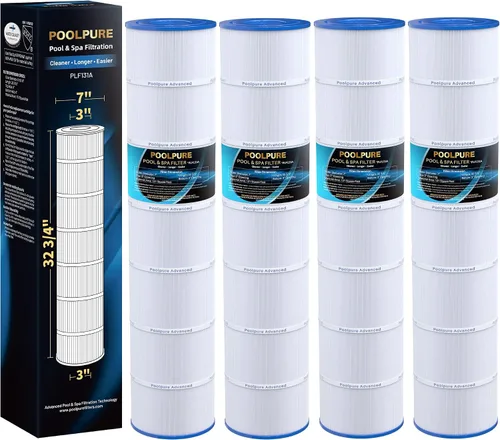 POOLPURE Filtros de piscina C5030 compatibles con Hayward CX1280XRE, SwimClear C5025, C5030, C5020, Pleatco PA131-PAK4, Ultral-A2, Unicel C-7494,