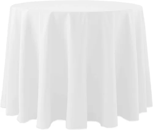 Miniatura 38 de Ultimate Textile Cotton-Feel - Mantel redondo de 90 pulgadas para comedor, color berenjena, color morado