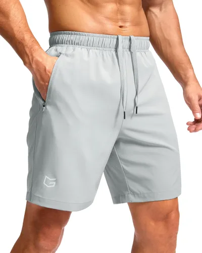Miniatura 20 de G Gradual Pantalones cortos deportivos para correr para hombre con bolsillos con cremallera, de secado rápido, de 7 pulgadas, 5 pulgadas, 9