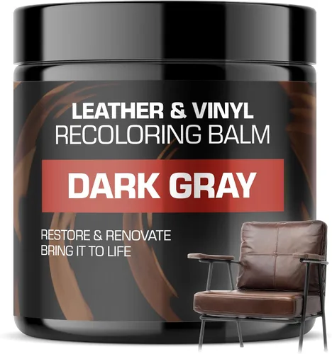 Miniatura 7 de Bálsamo/pintura para restaurar el color, remover/reparar rayones para sofás de cuero, color gris claro