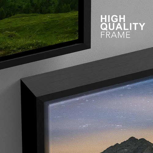 Miniatura 5 de wall26 Lienzo enmarcado para pared, juego de arte de noche estrellada sobre montañas, cielo nocturno tranquilo, naturaleza, desierto, fotografía