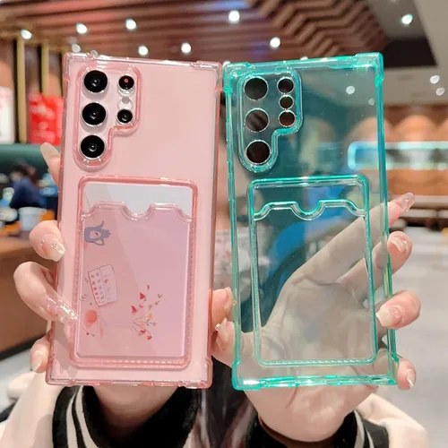 Miniatura 92 de Tuokiou Funda para Samsung Galaxy A14 5G, Fundas Protectoras Transparentes con Ranura para Tarjetas, Funda Cartera de TPU Suave Ajustada Resistente
