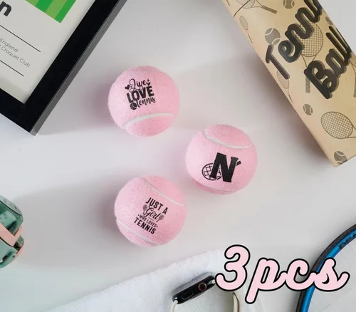 Miniatura 3 de Regalos de tenis, pelota de tenis personalizada, juego de 3 pelotas de tenis únicas con paquete de regalo, perfecto para compañeros