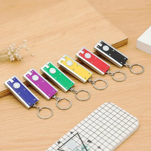 Miniatura 6 de 4Pcs Led Keyring Torches Bright Outdoor Waterproof Flashlight Torches Keyring Small Flashlight for Hiking Camping