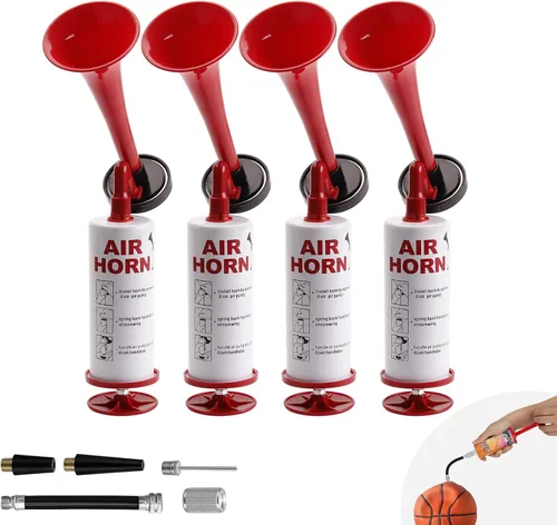 Miniatura 15 de Bocina de aire portátil, BANHAO Bocina de aire de aluminio de ruido fuerte para seguridad de botes, coches, eventos deportivos, bocina de aire