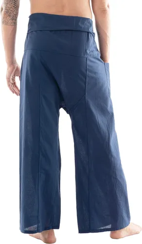 Miniatura 4 de CandyHusky Pantalones de pescador tailandés, pantalones de pirata de algodón para hombre, pantalones de descanso, pantalones samurái, disfraz gitano