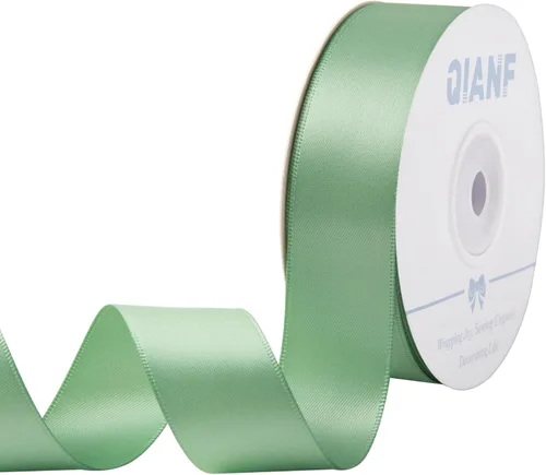 Miniatura 49 de QIANF Cinta plateada de satén de doble cara de 1-1/2 pulgadas para envolver regalos, lazos para el pelo, hacer cintas para el cabello, bandas
