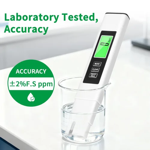 Miniatura 4 de Nuevo 4 en 1 Medidor TDS, medidor TDS, medidor digital de agua, preciso y confiable, medidor de agua, TDS EC y medidor de temperatura (° C/° F)