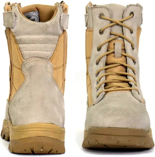 Miniatura 5 de Hot Leathers BTM1013 - Botas de cuero marrón con cordones y cremalleras para hombre, 7