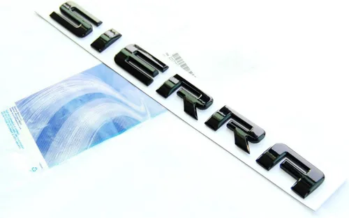Miniatura 2 de Yoaoo Paquete de 3 placas de identificación de Sierra de color negro OEM, insignias brillantes compatibles con 2500Hd 3500Hd Sierra