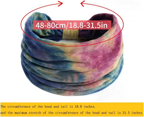 Miniatura 91 de K-Elewon Paquete de 3 diademas elásticas anchas para mujer, bandas para el cabello para yoga, deportes