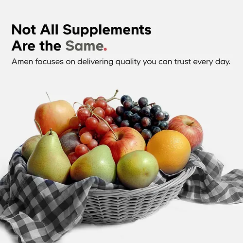 Miniatura 8 de Amen Paquete de vitaminas Fruits + Veggies, cápsulas multivitamínicas de alimentos integrales crudos, verduras verdes, frutas rojas y bayas, mezcla