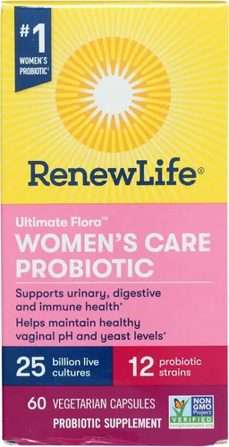 Renew Life - Cápsulas de probióticos para mujeres, apoya el equilibrio del pH para mujeres, salud vaginal, urinaria, digestiva e inmune, L.