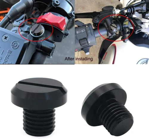 Miniatura 5 de 2 tapones universales para motocicleta M10x1.25 para Yamaha FZ-07 MT-07 FZ-09 MT-09FZ Honda CRF250 CB500F XL700V NC750X CRF1000L BMW G311 Kawasaki