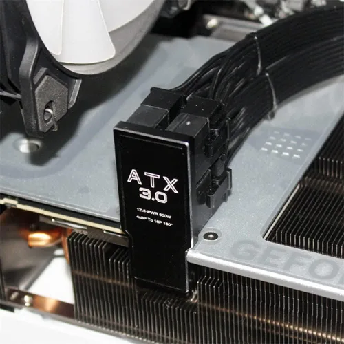 Miniatura 7 de Adaptador modular de alimentación 12VHPWR ATX3.0 PCI-E 5.0 a cuatro ATX 8P en ángulo hacia abajo de 90 grados para tarjeta gráfica 4080 5090TI 16Pin