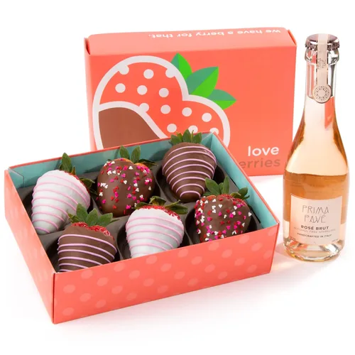 Miniatura 8 de A Gift Inside The Original Love Berries - Fresas bañadas en chocolate - 12 bayas