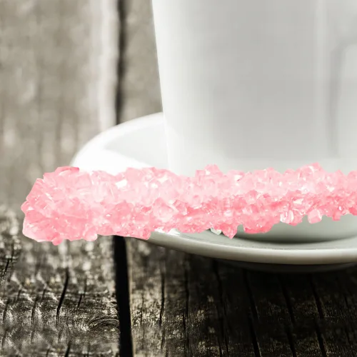 Miniatura 6 de Palitos de caramelo de roca extragrandes: 12 paletas de cereza rosa – envueltas individualmente – Palitos de caramelo de roca de cristal