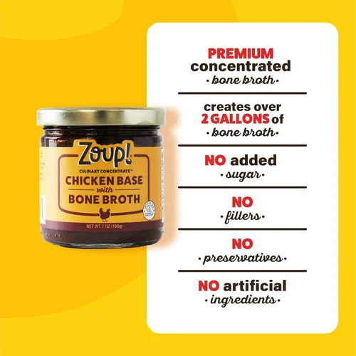 Miniatura 3 de Zoup! Concentrado culinario de caldo de hueso de pollo, 1 paquete, 7 onzas