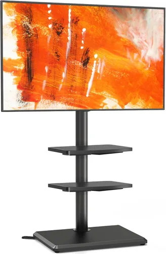 Miniatura 11 de TVON Soporte de piso para TV con soporte para la mayoría de las pantallas planas/curvas de 32 a 60 pulgadas hasta 88 libras, soporte de TV ajustable