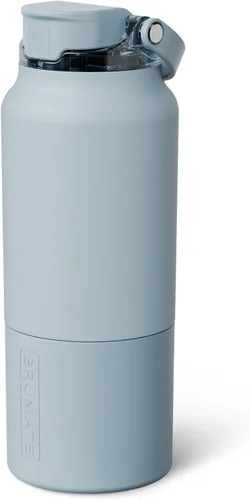Miniatura 30 de BrüMate Rise - Botella de agua de 18 onzas con popote de silicona cubierto Botella de agua para niños aislada 100% a prueba de fugas Base apta
