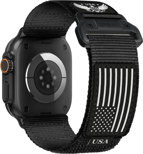 Correa de nylon resistente para Apple Watch para hombres y mujeres de 42 mm, 41 mm, 40 mm, 38 mm, correas de iWatch para hombre, correa deportiva