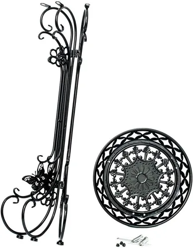 Miniatura 6 de Paquete de 2 soportes de metal para plantas en maceta, soportes altos para macetas para interiores y exteriores, estante decorativo para plantas