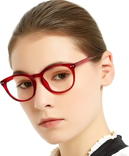 Miniatura 18 de MARE AZZURO Gafas de Lectura Redondas de Gran Tamaño para Mujer, Diseño de Lector 1.00 1.25 1.50 1.75 2.00 2.25 2.50 2.75 3.00 3.50 (Azul, 2.25)