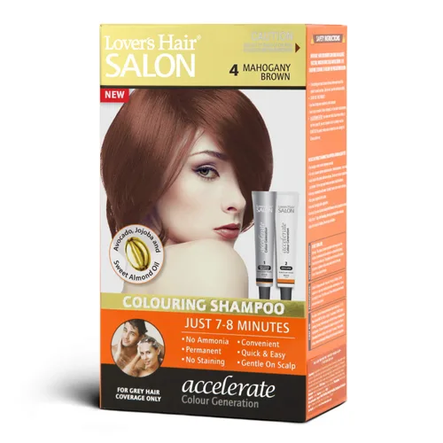 Lover's Hair Salon Champú colorante - #4 Mahogany Brown Caoba marrón