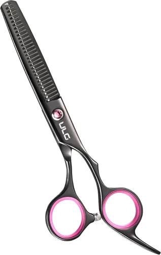Miniatura 19 de ULG Tijeras profesionales de adelgazamiento con peine – 6.5 pulgadas de acero inoxidable japonés texturizante y tijeras de corte de pelo para salón