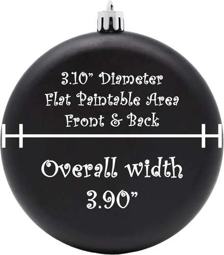 Miniatura 5 de Paquete de 12 adornos de Navidad en blanco de 4 pulgadas para manualidades para personalizar, hacer tu propio adorno, calcomanías, disco plano