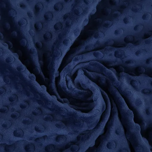 Miniatura 6 de Pro Goleem - Manta para bebé de visón suave con puntos y respaldo de satín sedoso, regalos para bebés para niños y niñas (azul marino, 30’’ x 40’’)