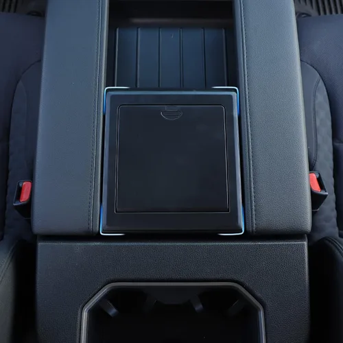 Miniatura 5 de Organizador de consola central de automóvil, reposabrazos oculto, caja de almacenamiento compatible con Toyot@Tundra 2022 2023, reposabrazos