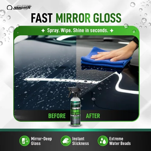 Miniatura 2 de Nanoskin Espray de grafeno cerámico para detalle 16 oz – Detalle rápido sin agua hidrofóbico para el detalle del automóvil Extiende ceras
