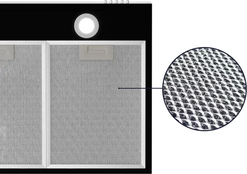 Miniatura 7 de CIARRA Campana extractora negra de 30 pulgadas para debajo del gabinete sin conductos con conductos convertible, campana de ventilación delgada