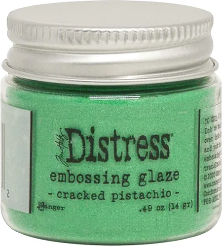 Ranger Tim Holtz - PISTA DE CRKD GLAZE REBOSSING GLAZE CRKD, Pistacho agrietado