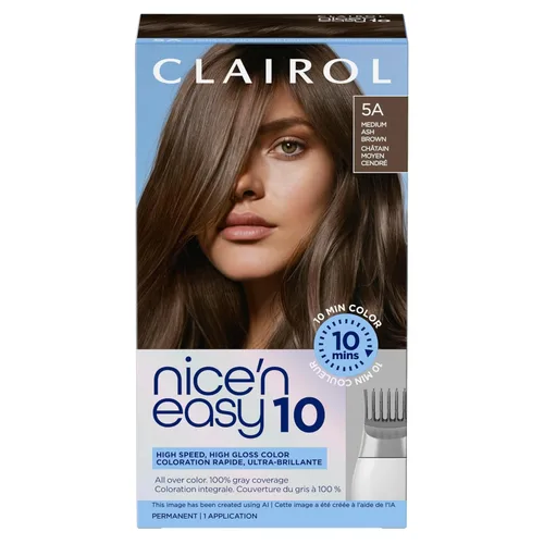 Miniatura 20 de Clairol Nice'N Easy 10 - Tinte permanente para el cabello, color rubio 10 más claro, cobertura del 100 % de las canas, color de cobertura completa