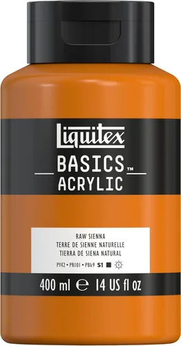 Miniatura 47 de Liquitex BASICS Pintura Acrílica, Botella de 400ml (13.5 oz), Blanco Titanio Titanio Blanco
