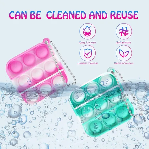 Miniatura 2 de Paquete de 100 mini juguetes para la ansiedad, recuerdos de fiesta, juguetes sensoriales de silicona para apretar, juguetes sensoriales a granel
