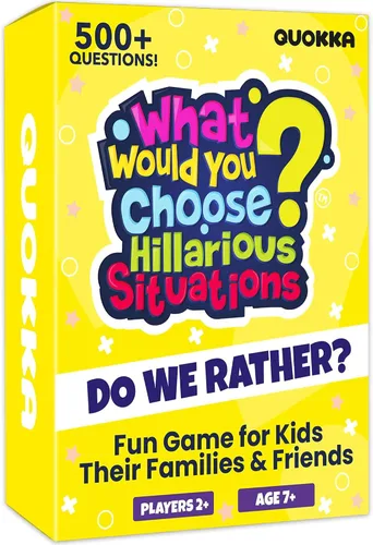 Miniatura 10 de QUOKKA Juego de Mesa para Niños de 8-12 Años - Edición Original - Juego de Cartas Familiar para Niños de 5-8 Años - ¿Qué Eligirías? ¿Prefieren