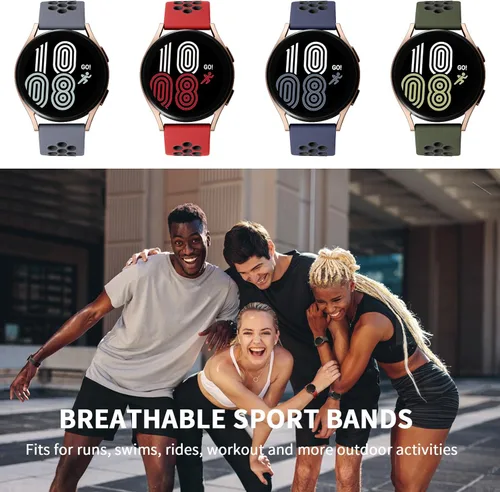 Miniatura 5 de Lerobo Paquete de 4 correas compatibles con Galaxy Watch 7 6 5 4 de 1.575 pulgadas, 1.732 pulgadas/Galaxy Watch 6 4 Classic 1.732 pulgadas, 1.732