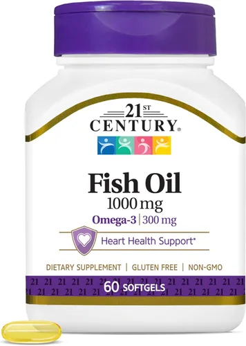 Miniatura 9 de 21st Century Aceite de pescado 1200 mg en cápsulas blandas, 140