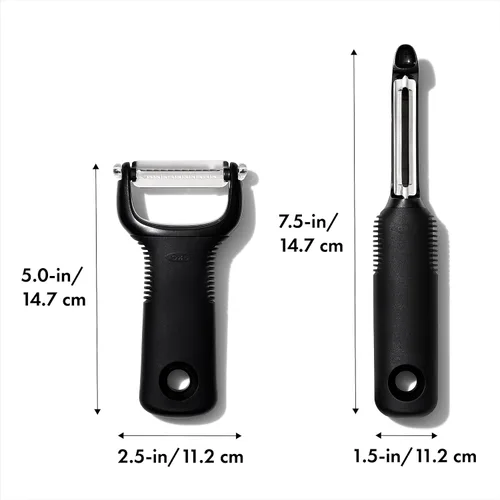 Miniatura 6 de OXO Juego de pelador Good Grips de 2 piezas, giratorio y juliana