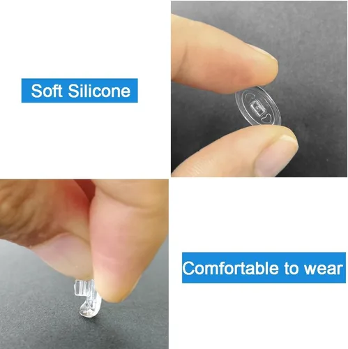 Miniatura 4 de Almohadillas para la nariz para gafas, 5 pares de lentes de repuesto para la nariz, protectores de nariz ovalados de silicona suave, almohadillas