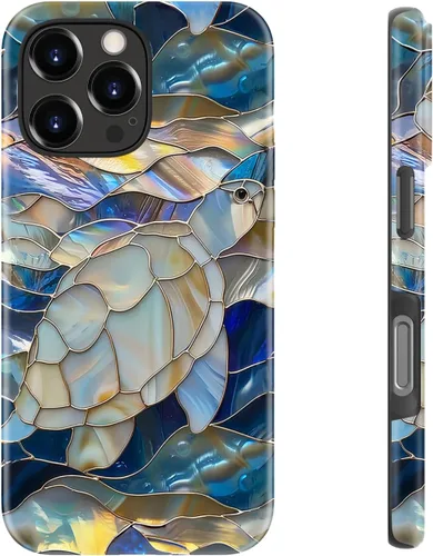 Miniatura 87 de LUHOURI Funda para iPhone 12 Mini, compatible con carga inalámbrica, doble capa, interior de silicona suave + carcasa exterior dura, bonito diseño