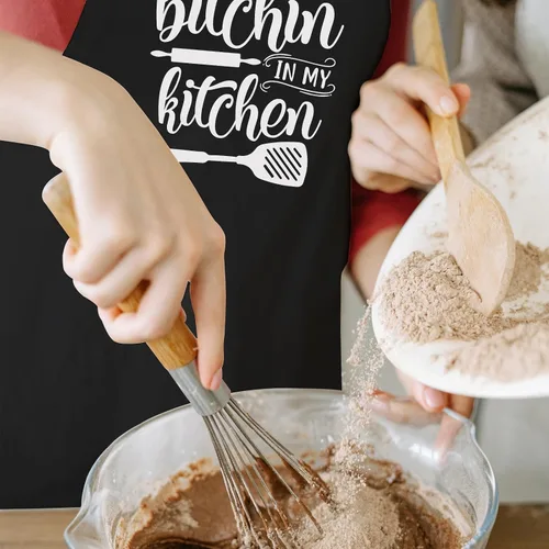 Miniatura 2 de Delantales divertidos para mujer con bolsillos, delantal ajustable lindo para cocinero de cocina, hornear, regalos de cocina para cumpleaños de mamá