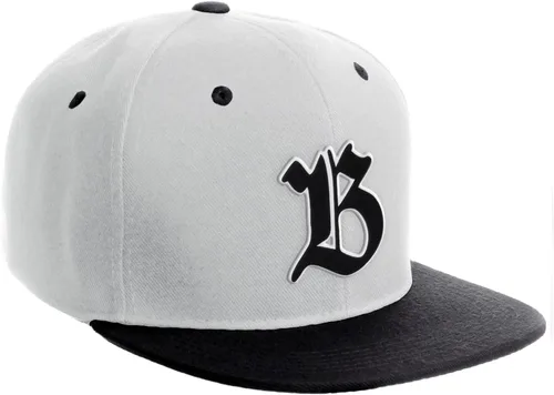Miniatura 1568 de Daxton Gorra clásica con visera de billete plano con letras del alfabeto inglés antiguo de la A a la Z