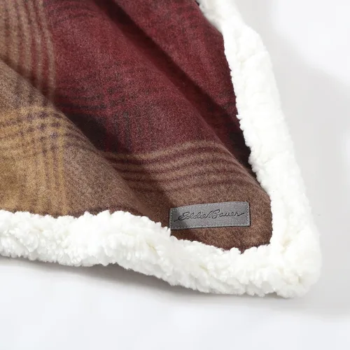 Miniatura 6 de Eddie Bauer - Manta, ropa de cama reversible de sherpa súper suave y forro polar cepillado, mantas ideales para sofá, diseño de hogar a cuadros