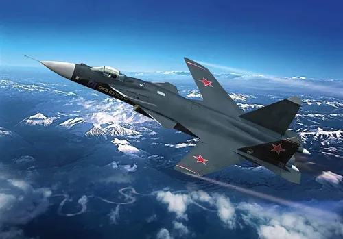 Miniatura 3 de Hobby Boss Su-47 (S-37) Berkut Kit de construcción de modelo de avión