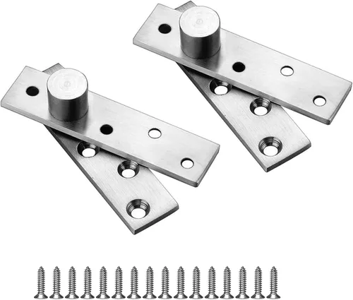 Miniatura 11 de Bisagra giratoria de acero inoxidable de 270 grados, bisagras de ocultación de puerta, bisagras de pivote hacia arriba, eje inferior, color negro
