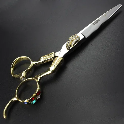 Miniatura 2 de SHARONDS Tijeras de peluquería profesional de 6 pulgadas, suministros de peluquería, troqueles de corte, juego de tijeras de pelo de diamante